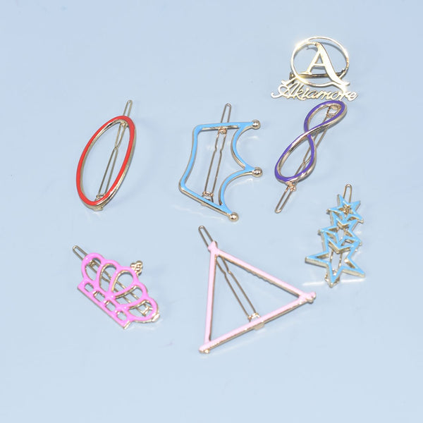 6pcs set  Scissors Pearls Hairpins Hair Clips Hair Accessories