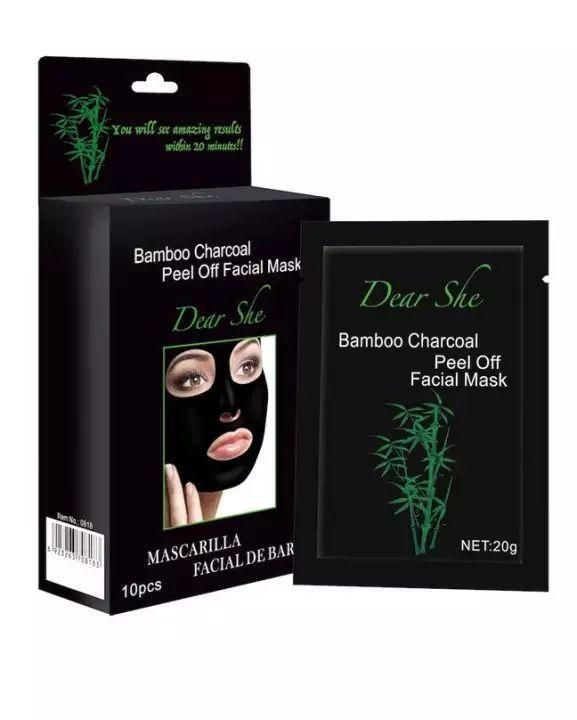 DEAR SHE Bamboo Charcoal Peel Off Facial Mask  dcpmbkz3c-f