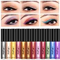 Glitter Liquid Eyeliner, 12 Colors Long Lasting Waterproof Shimmer Eyeliners  mglmiz1d-2