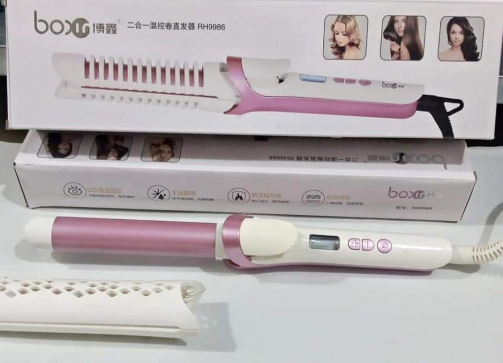 BOXIN - All in One Temperature Control Curling Straightener RH9986  bcswez3d-7