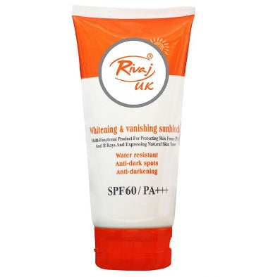 Rivaj UK- Whitening and Vanishing Sunblock SPF 60/P+++ 40ml  rwvswez6b-h