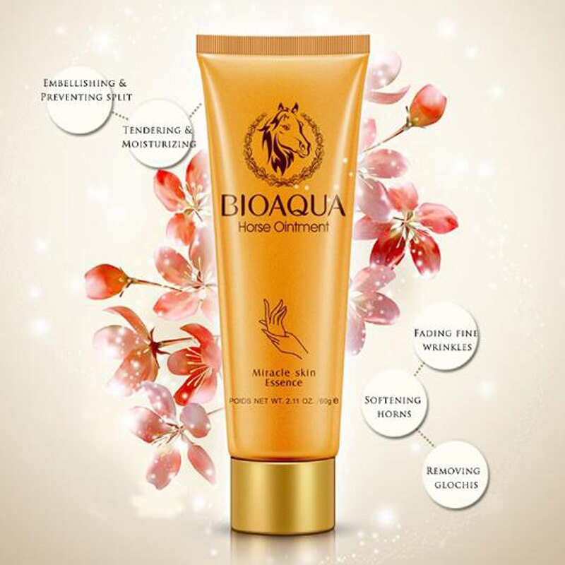 BIOAQUA Horse Ointment Miracle Moisturizing Hand Cream Anti Aging Whitening Hand Lotion Creams For Hand 60g  cmfrweu1d-6