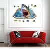 3D Creative Sharks Wall Stickers SK9023