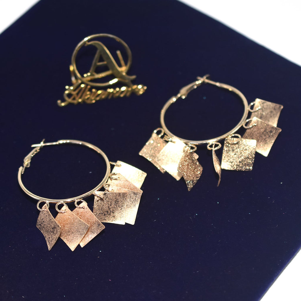 Fashion Vintage Golden Jewellry for Women Geometric Hoop Earring Pattern Circle Circle Statement Earrings Wedding Teasure egfrgdb3h-9