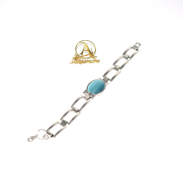 salman khan New Design Men  Stainless steel Round Stone Beaded Bracelet Mens Jewelry btfrsra4h-1