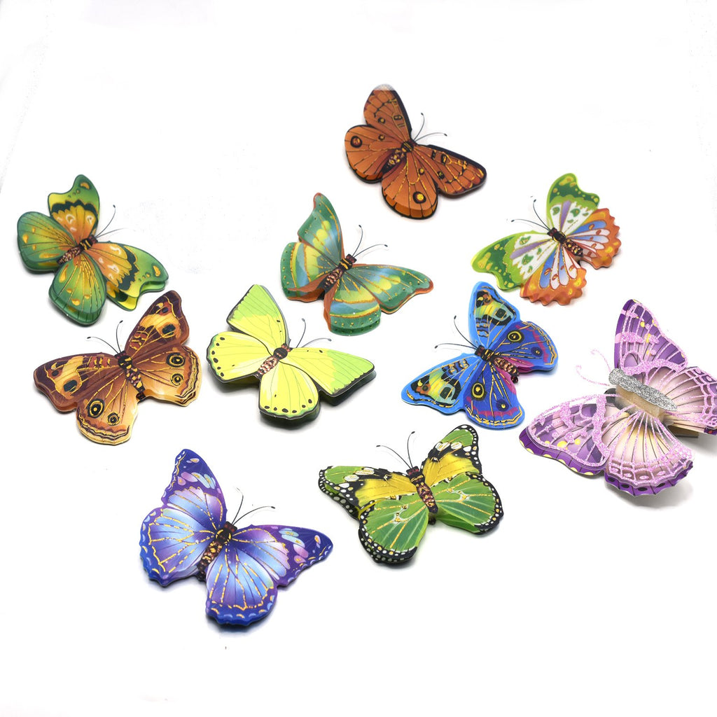 Pack of 10 multi butterflies