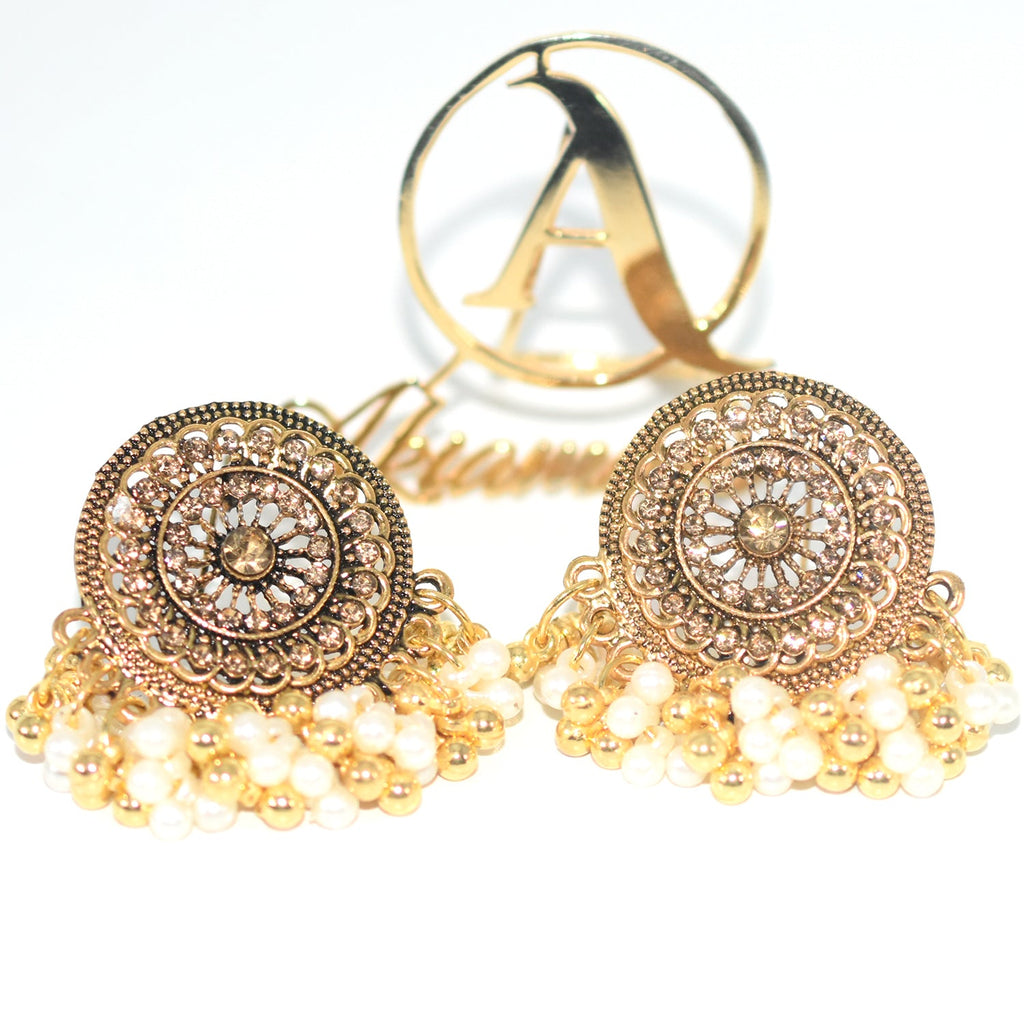 Antique Gold Trendy Acrylic Drop Women Dangle Earrings Crystal Flower Long Pendant Earrings For Women Drops Earrings egfrcrb6l-1