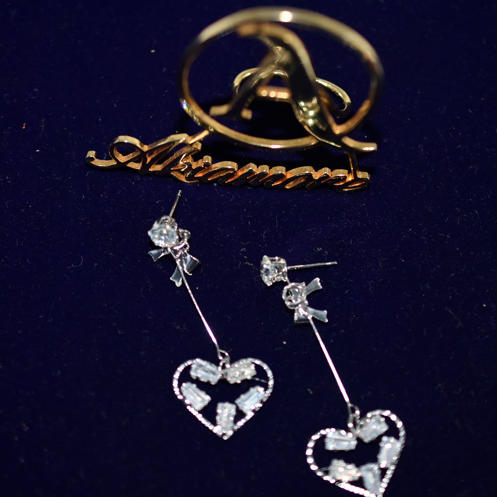 Charm  Real Gold and Silver Heart Earrings for Women Exquisite Tiny Zirconia Stud Earring Elegant Korean Crystal Wedding Ringen Pendant egfrgdb7h-1