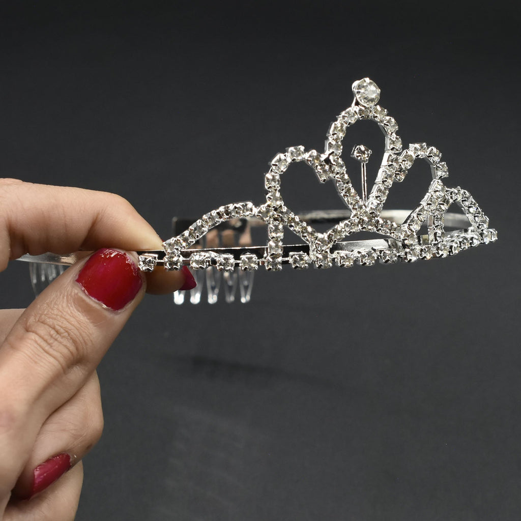 Luxury Big Crystal Rhinestone Crown Wedding Tiara Hair Accessory