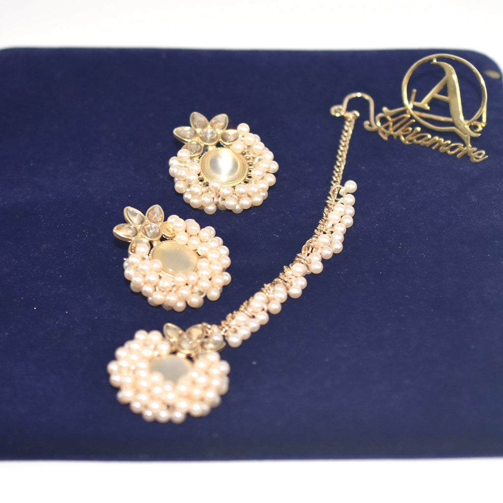 Fashion Jewelry Set for Women Gold Color Wedding Earring With Bindiya  2pcs For Women egfrgdb9m-1
