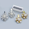 Pack OF 2 Set Shining Rhinestones Letter Barrettes  Hairpins Crystal  Hair Clips Styling Hair Accessories