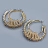 New Design Vintage Chain Hoop Earrings For Women Big Gold Round Earring Brincos Jewelry Female Fashion Statement Gifts egfrgdb2c-2