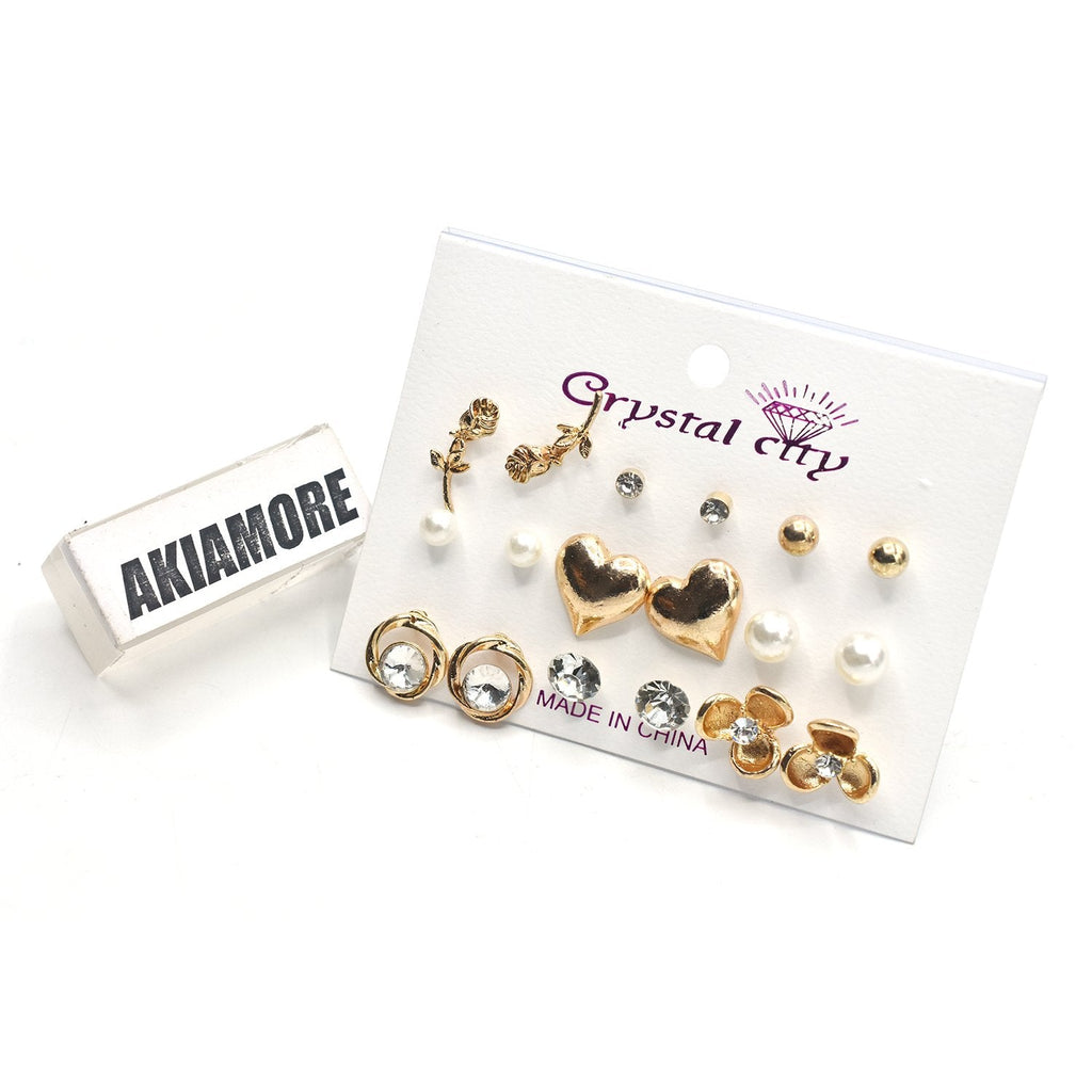 Trendy Classic Geometric Stud Earrings Bohemia Charm Multiple Pearl Earrings for Women Ear Jewelry Gift New 2020 Oorbellen egfrgrc1d-1