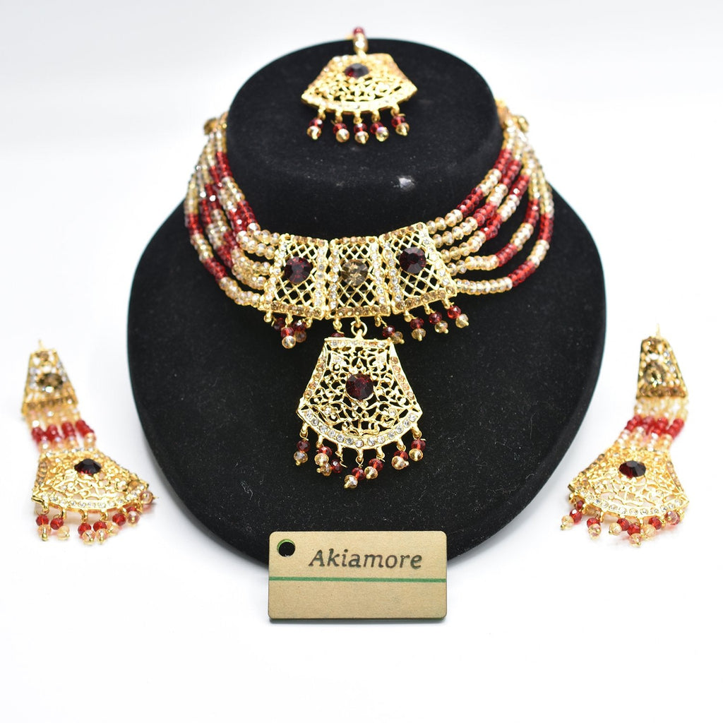 Traditional Elegant Necklace Choker Set for Women