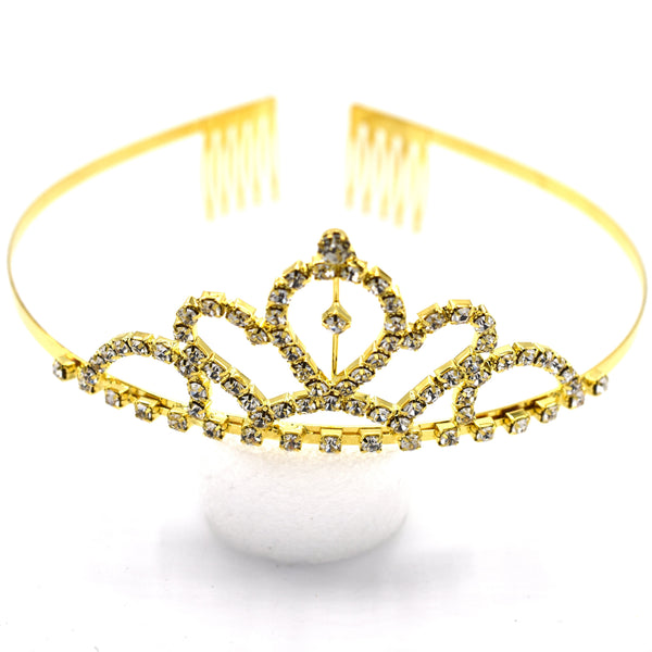 beautiful golden metal crown for girls