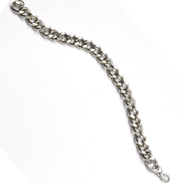 Men and Women Bracelet Chain Silver Color Stainless Steel Bracelets for Men Davieslee Fashion Jewelry btfrsra4i-1