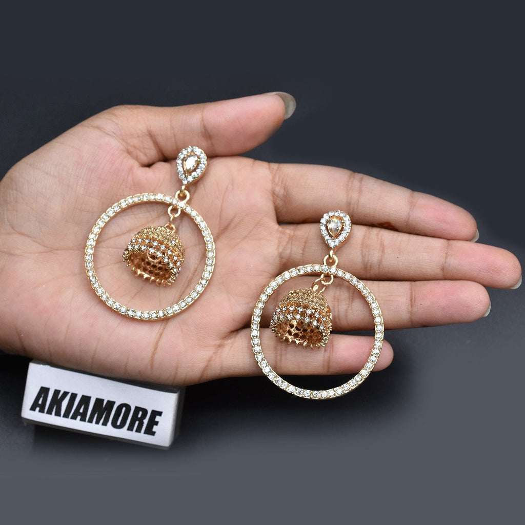 Indian Jhumka Jhumki Earring Drop Earrings For Women Fashion Wedding Bridal Party Jewelry egfrsrb1i-7