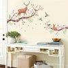 JM7357 Branch Sika Deer Removable Wall Sticker