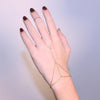 1pc Gold Interweave Finger Bracelet Punk Style Slave Hand Harness Body Jewelry Fashion Multi Chain Bangle