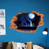 xl8309 3D stickers Moon Starry Giraffe broken wall stickers For Home decor Study Dormitory Decoration decals Removable Sticker poster