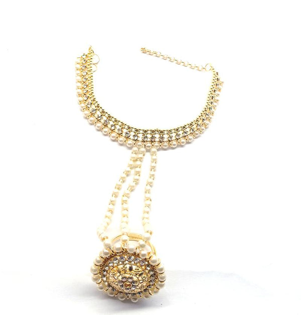 pearl golden bracelate for girls btsmsna4e-5