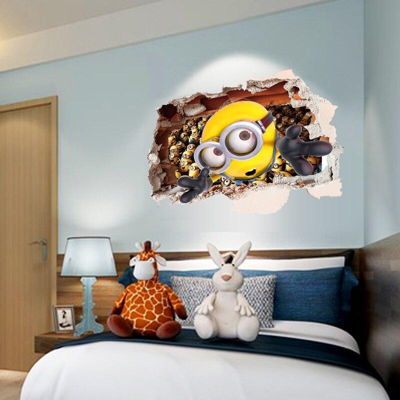 AY9268 3D Minion Floor or Wall Sticker Decals