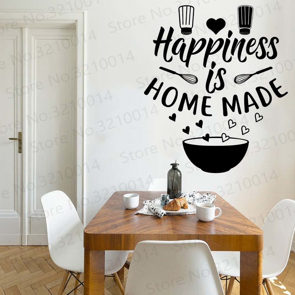 Quote Wall Decal Sticker Kitchen Room Art Vinyl Inspirational Funny Family Wallapper Decor