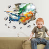 3D SK7144 WAR PLANE WALL STICKER WALL STICKER CHILDREN AIRCRAFT WALLSTICKER