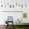 SK9148 Nursery Kids Room Decor Wall Decal Colorful Magic Lamp Sticker