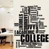 Education Wall Sticker college Quote Reading Library Stickers Decal Vinyl Sticker For Library