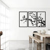 Tree Branches 3 Panels Tree of Life Interior Decor