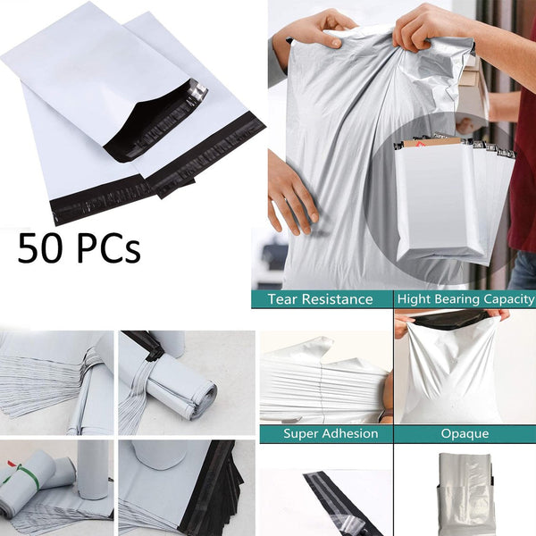 Poly Courier Flyer Shipping Bags Envelopes Mailers without Pocket 6x12 inches Pack of 10/25/50/100 flyers frsmwer5a-1