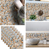 Waterdichte Tegels Steen Behang Stickers Badkamer Keuken Muur Trim Line Plint Grens 3d Zelfklevende Mozaïek Sticker J731 Wall Tiles 8