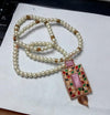 Pearls (Moti) Bezel White Choker Necklace With Earrings For Girls/Women  jtfrmia1m-g