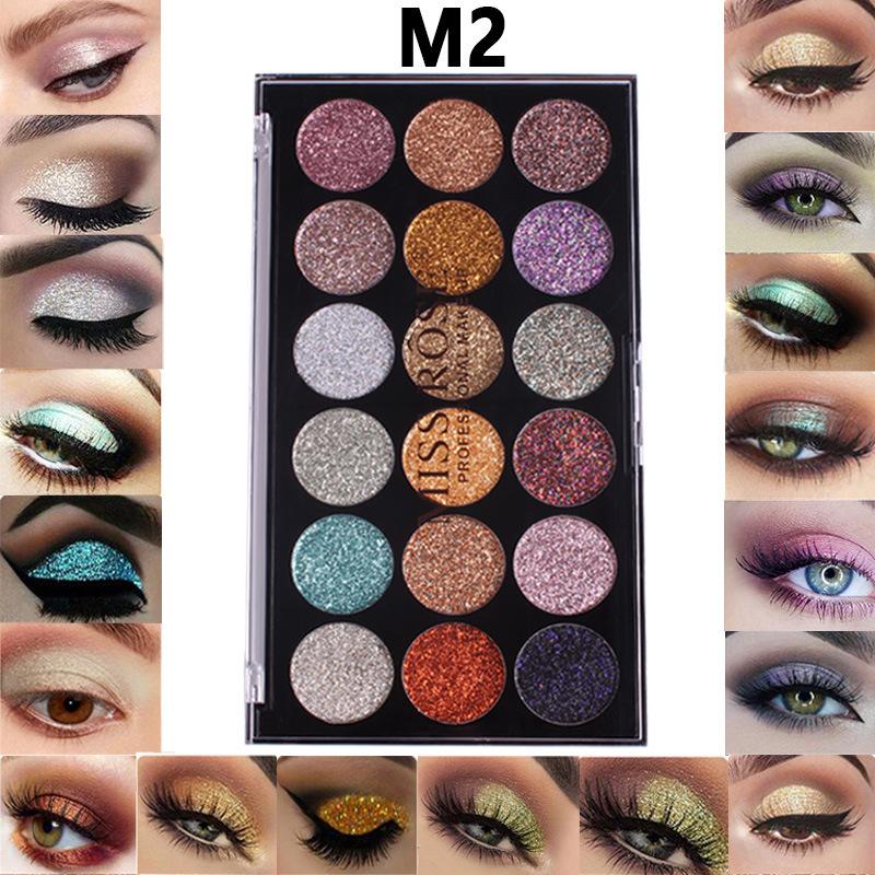 MISS ROSE 18 Colors Glitter Eye shadow Palette mrgemiz3a-6