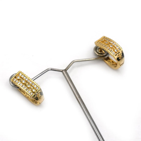 Indian Golden Carved Drop Dangle Earrings For Women