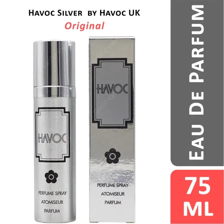 Havoc Silver Perfume Spray For Men Original - 75ml