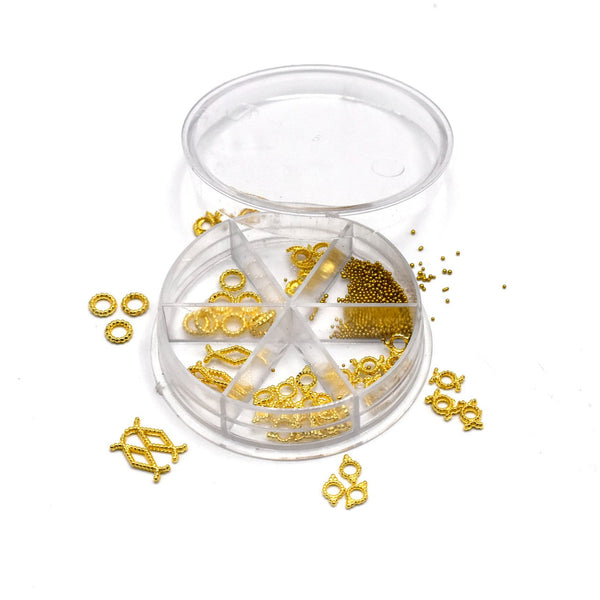 gold metal Imperial crown nails foils decals slice wheel nail art decorations design tools ntfrgdr2i-1