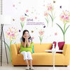 SK9016 Lily Bouquet Color Wall Stickers Vine Beautiful Flowers Quotes Vinyl Decals Living Room Home Decoration