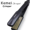 Kemei 332 km-332 - Professional Hair Straightener Crimper wide plate temperature control instant heating - Black khcmiz1a-2