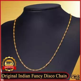 Gold plated disco chain for men and women