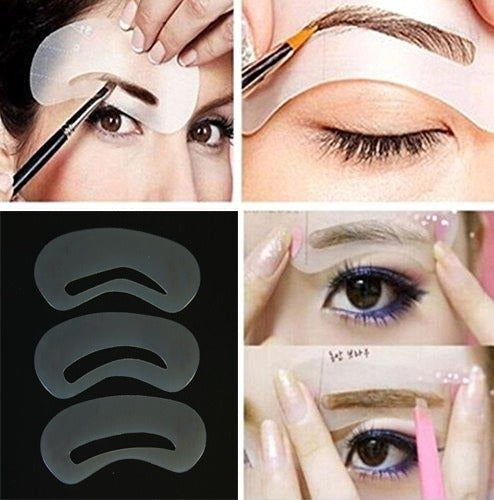 3 Styles Shape Frame Mini Eye Brow Class Drawing Guide Shaping Stencils Grooming Soft ssfrcls4h-3