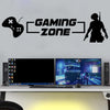 Gaming Zone With Gaming Character With Gaming Console Video Game Wall Sticker Playroom Bedroom Gaming Zone Gamer Xbox Ps Quote Wall Decal Kids Room Vinyl Decor