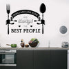 Kitchen Vinyl Wall Sticker Art Decoration sign home welcome door family wall Decal Kitchen Decor