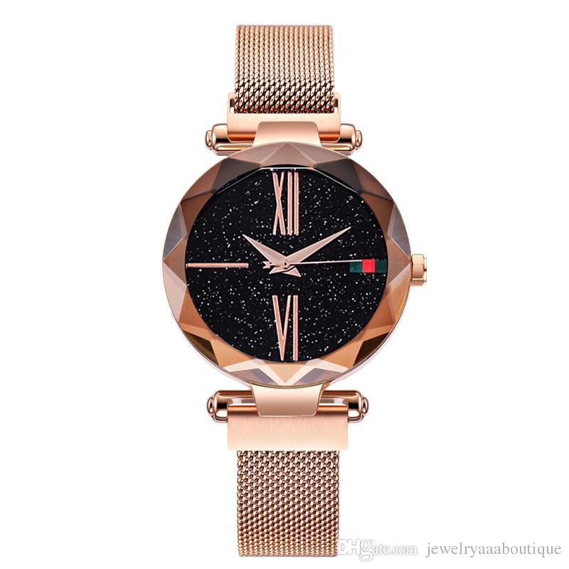 Women watch Elegant Magnet Fashion z Wristwatch Roman Numeral Watch for women gift for Ladies whfrmnf1c-1