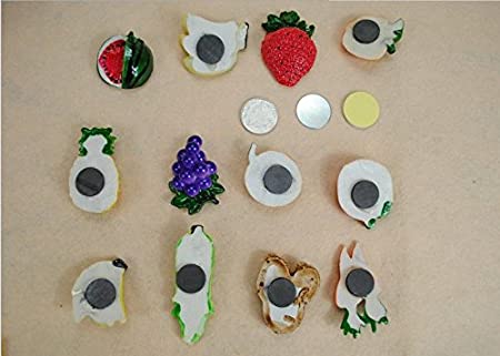 Magnets Mini Lovely Fruits Vegetables Decorative Board Magnetic Stickers Fridge Decors Mix Style Tops